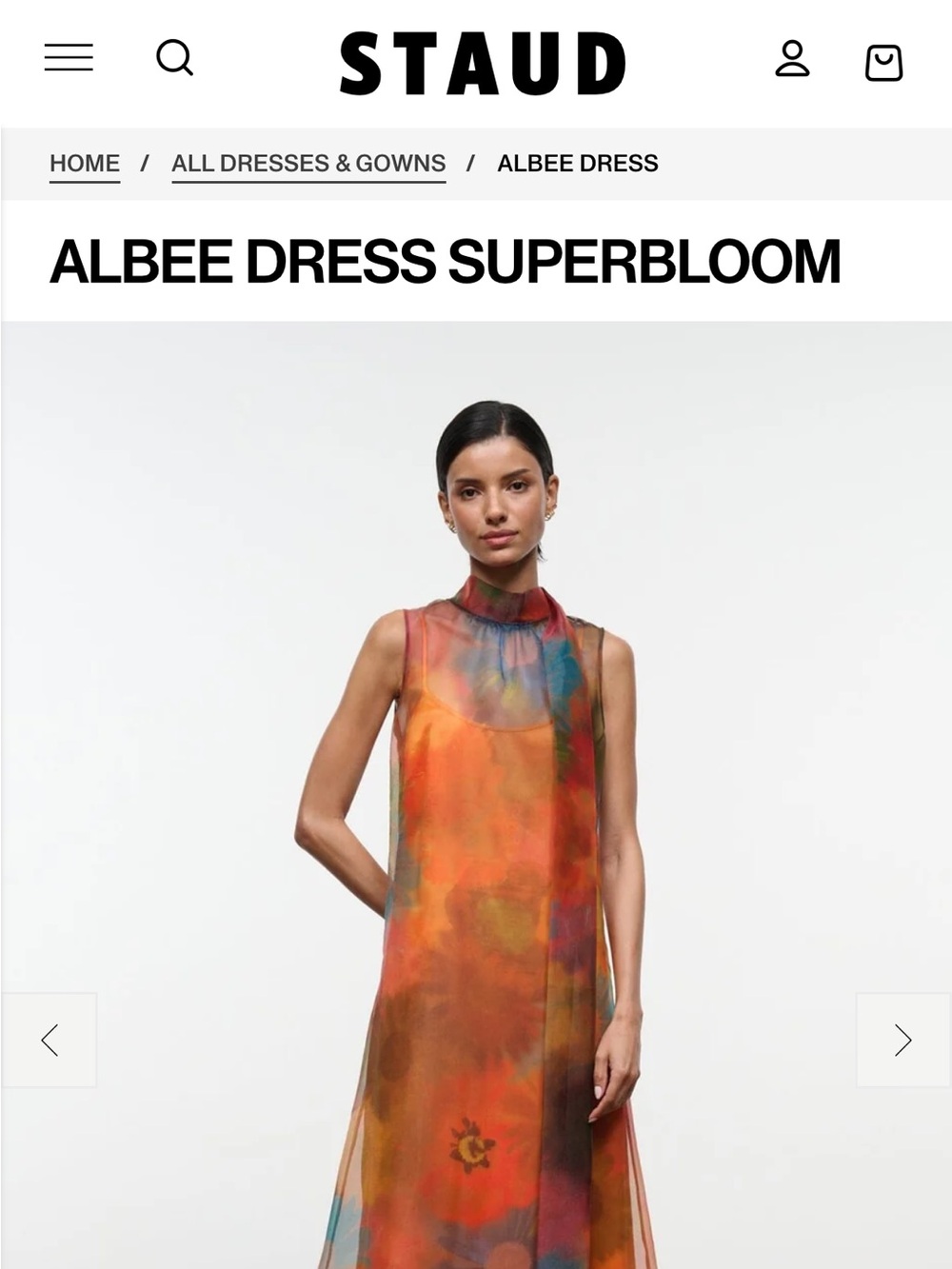 SOLD NWT Staud Superbloom Albee dress - Picture 4 of 8